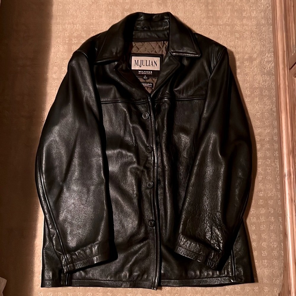 Wilson’s leather jacket with removable Thinsulate vest.